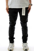 COLINS Men's Premium Wax Coated Skinny Denim Pants